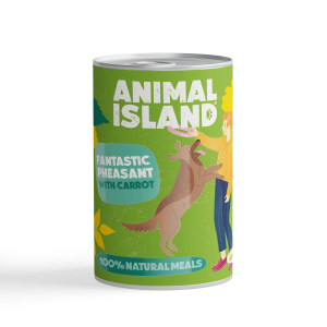 Mokra karma dla Psa Animal Island bażant z marchewką 400g